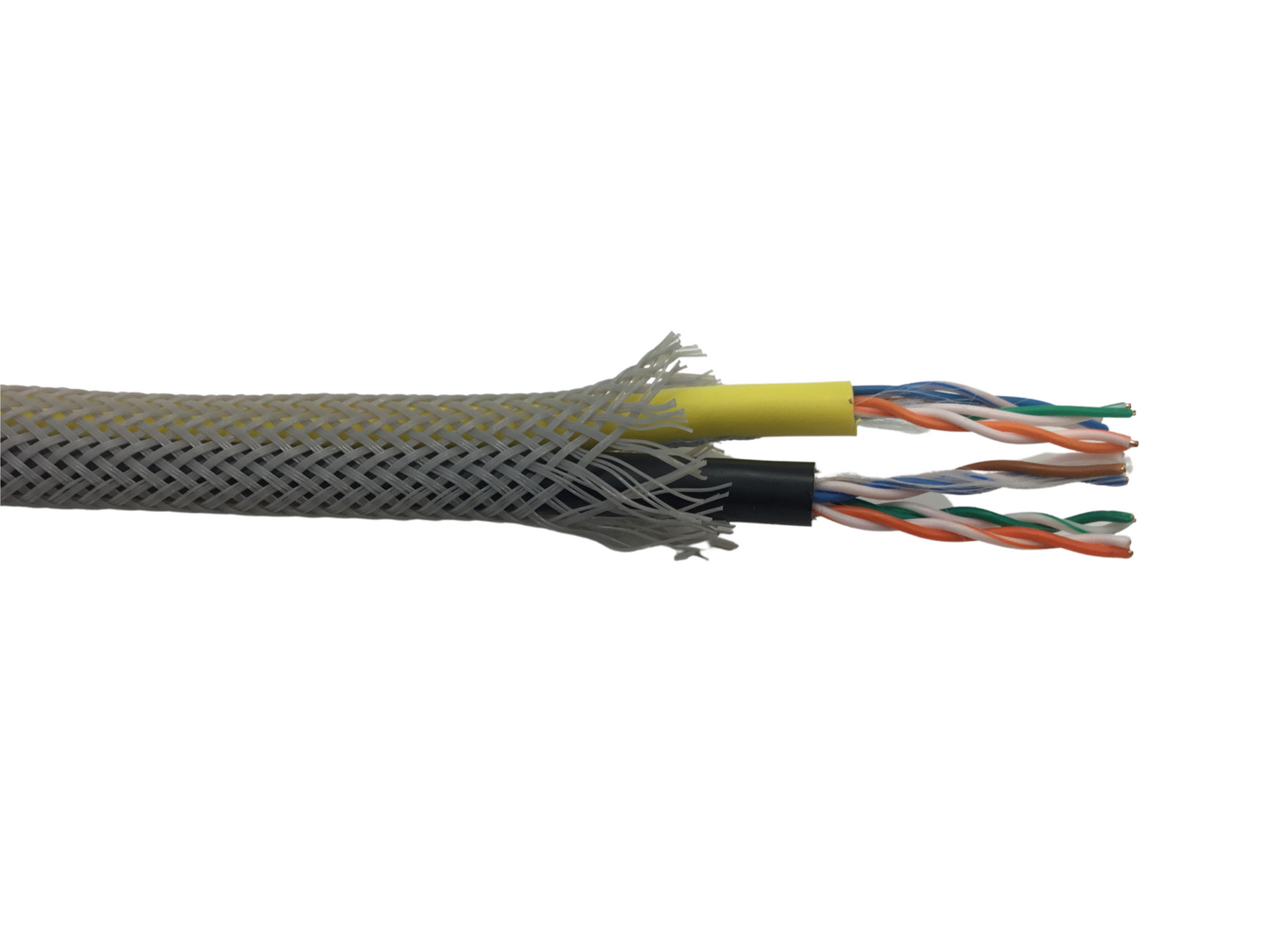 Braided Sleeving 27mm to 45mm 25m Reel - Grey