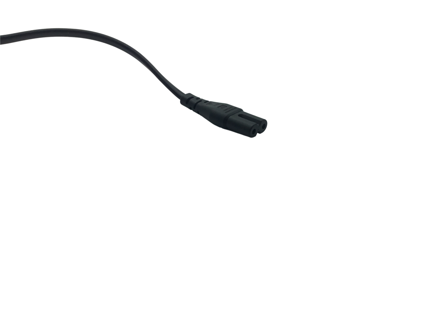 Bare End IEC C7 Straight Mains Lead - Black