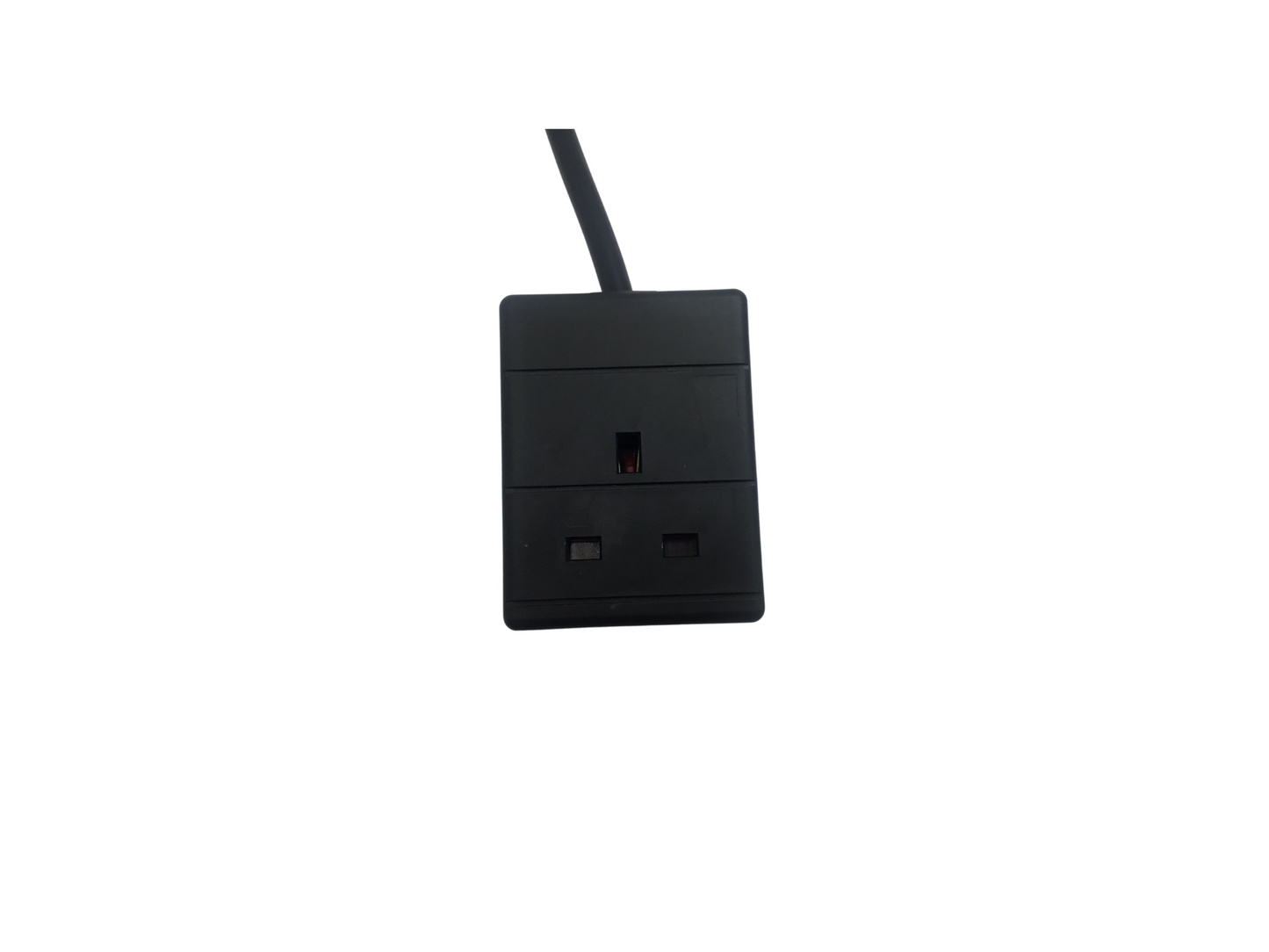 1 Gang UK 3 Pin Extension Lead - Black
