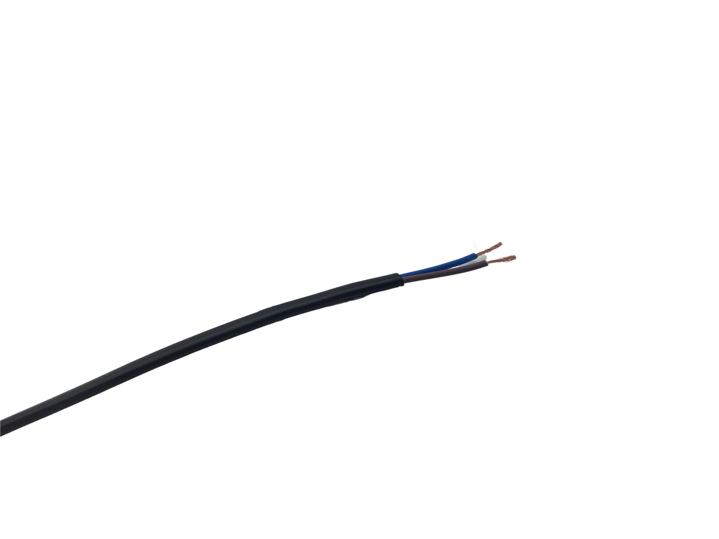 Bare End IEC C7 Straight Mains Lead - Black