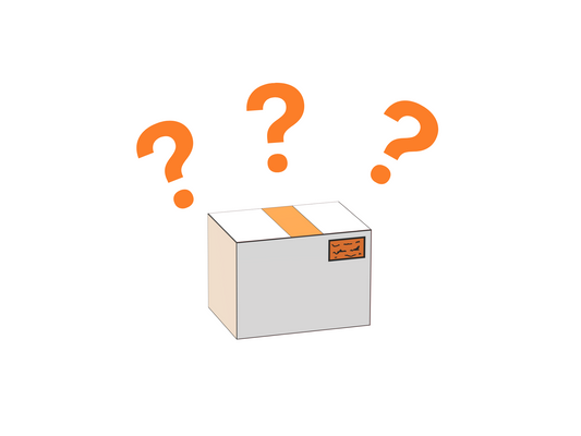 Photo of a brown parcel, ready for shipping.