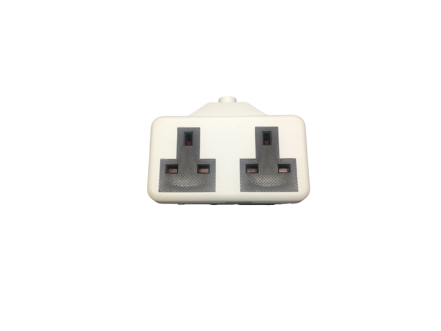 Rubberised 2 Way Extension Socket 13A - White