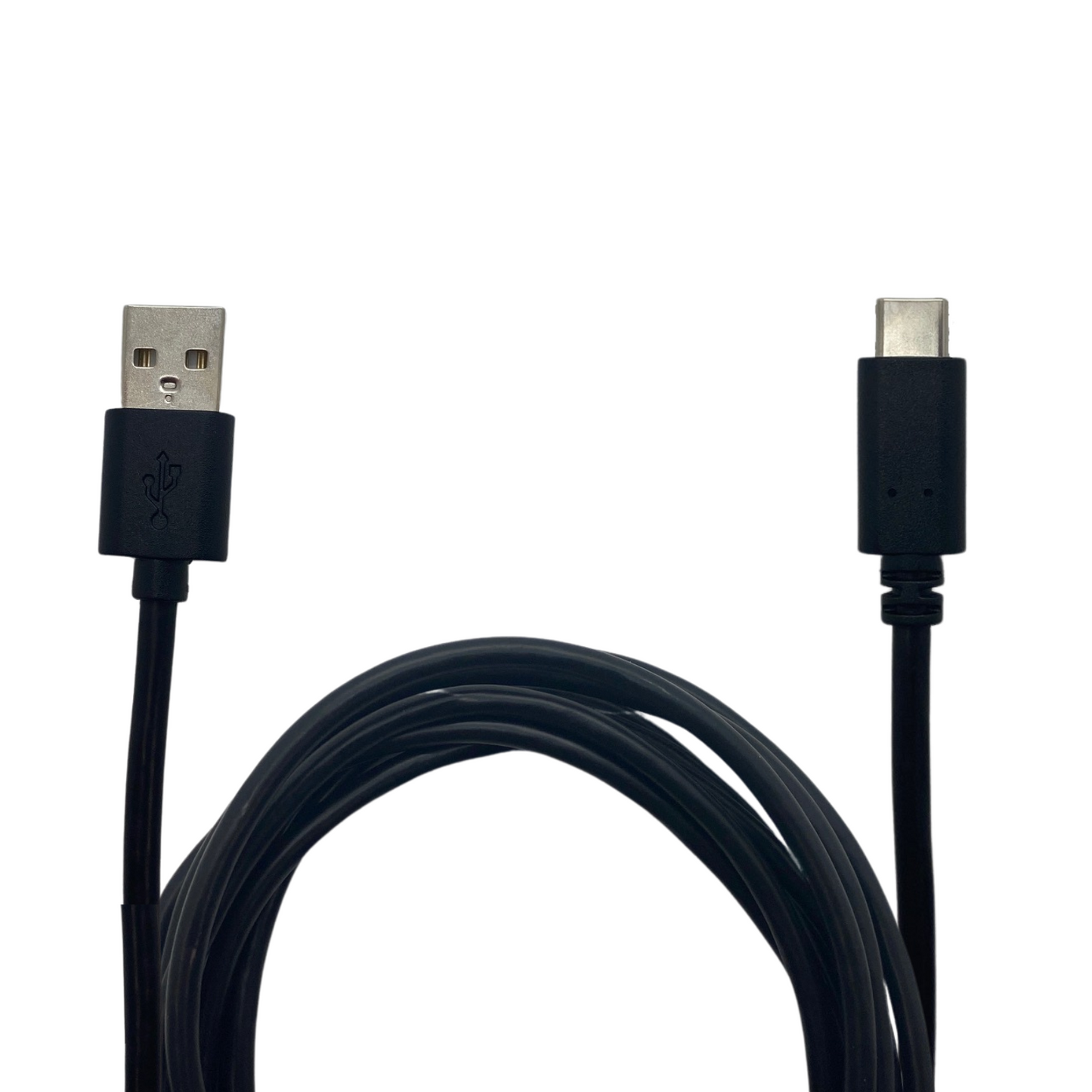 USB A Plug - USB C Plug Lead - Black