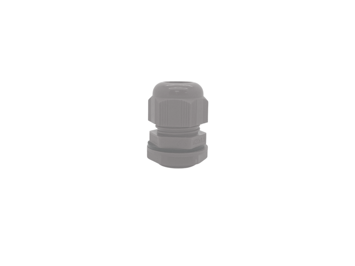 Nylon Cable Gland IP68 20mm Pack of 10 - Grey