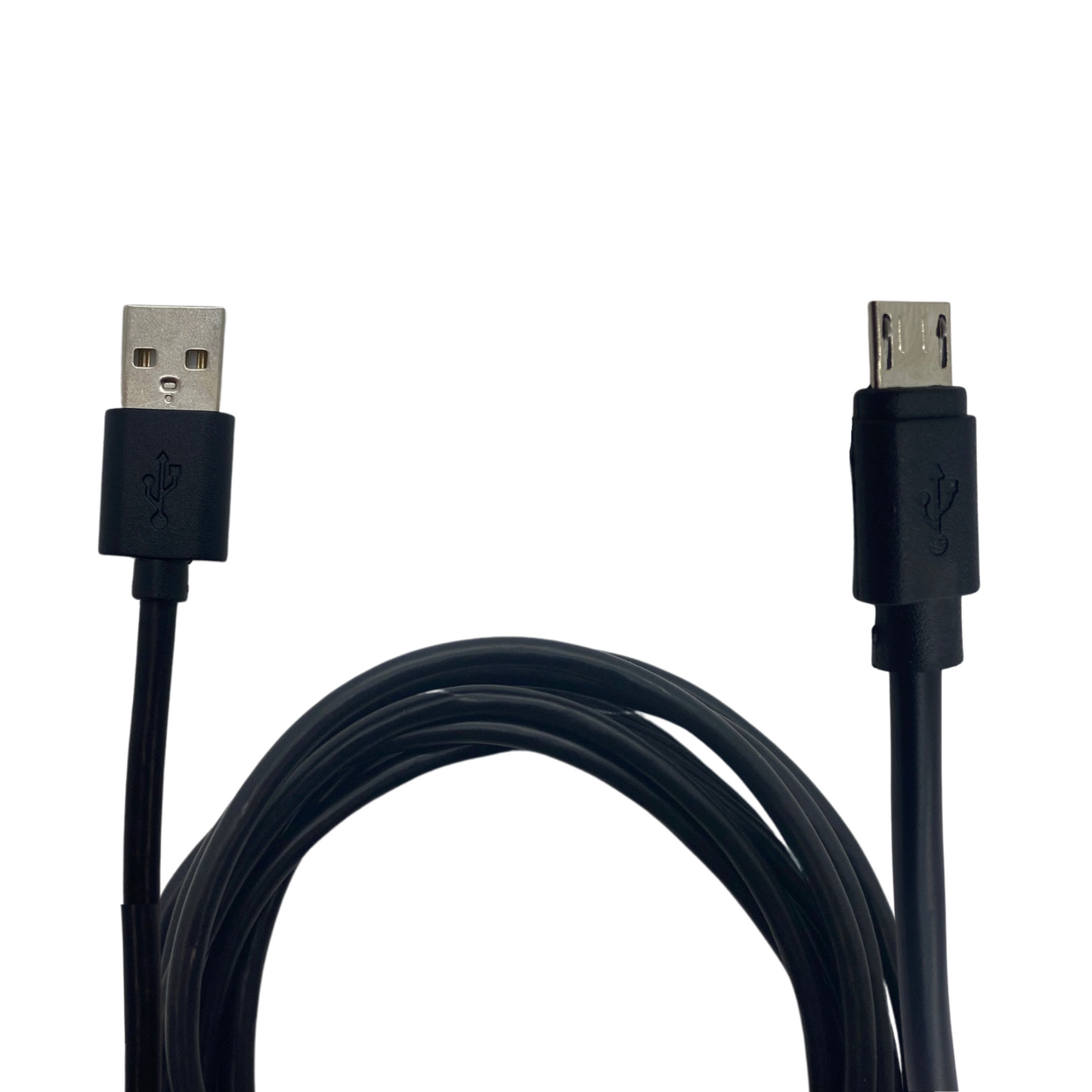 USB A Plug - USB Micro B Plug Lead - Black