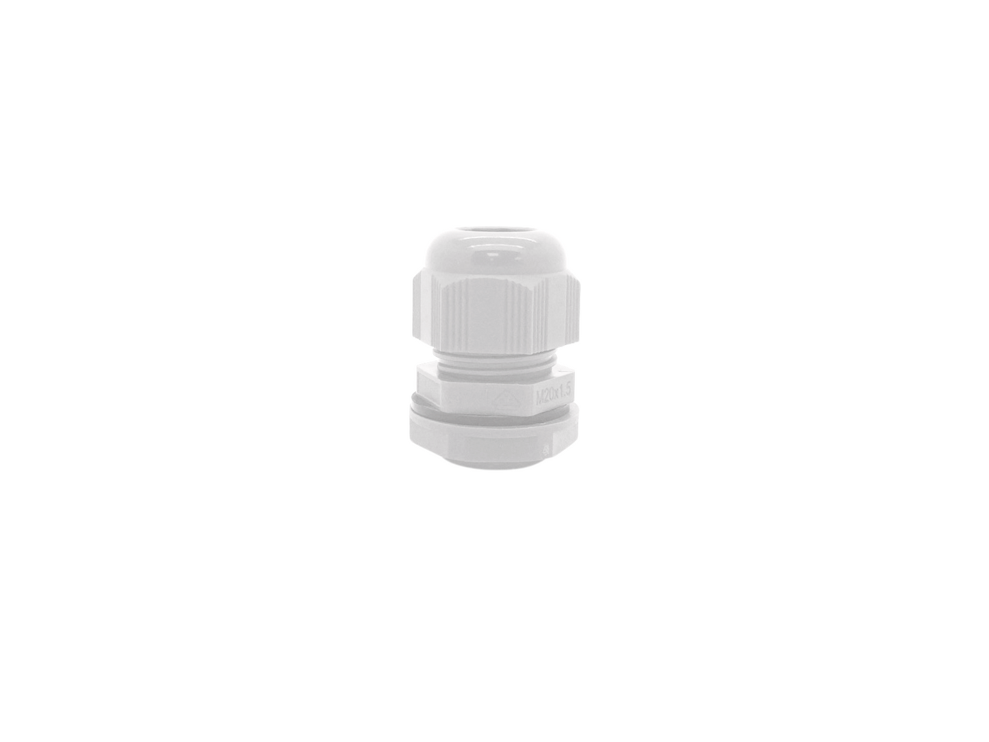 Nylon Cable Gland IP68 20mm Pack of 10 - White