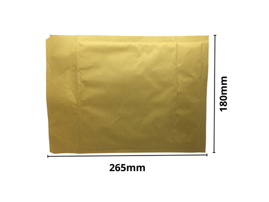 D1 Bubble Envelopes 180mm x 265mm 10 Pack - Gold