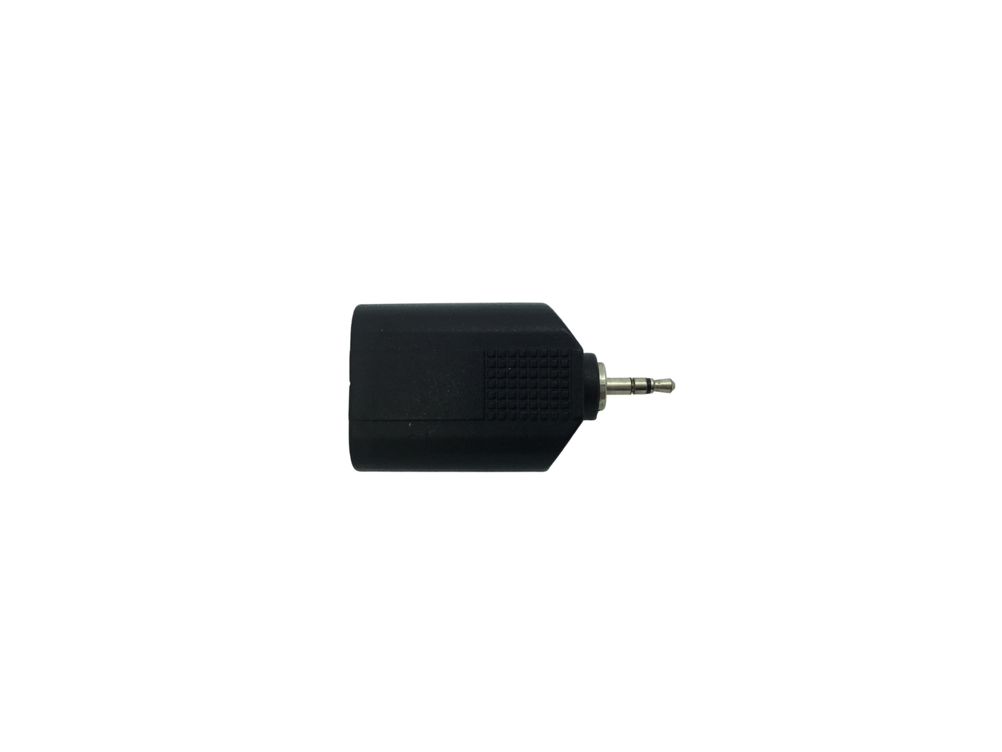 3.5mm 3 Pole Stereo Plug to 2x 6.35mm Stereo Sockets Adaptor - Black