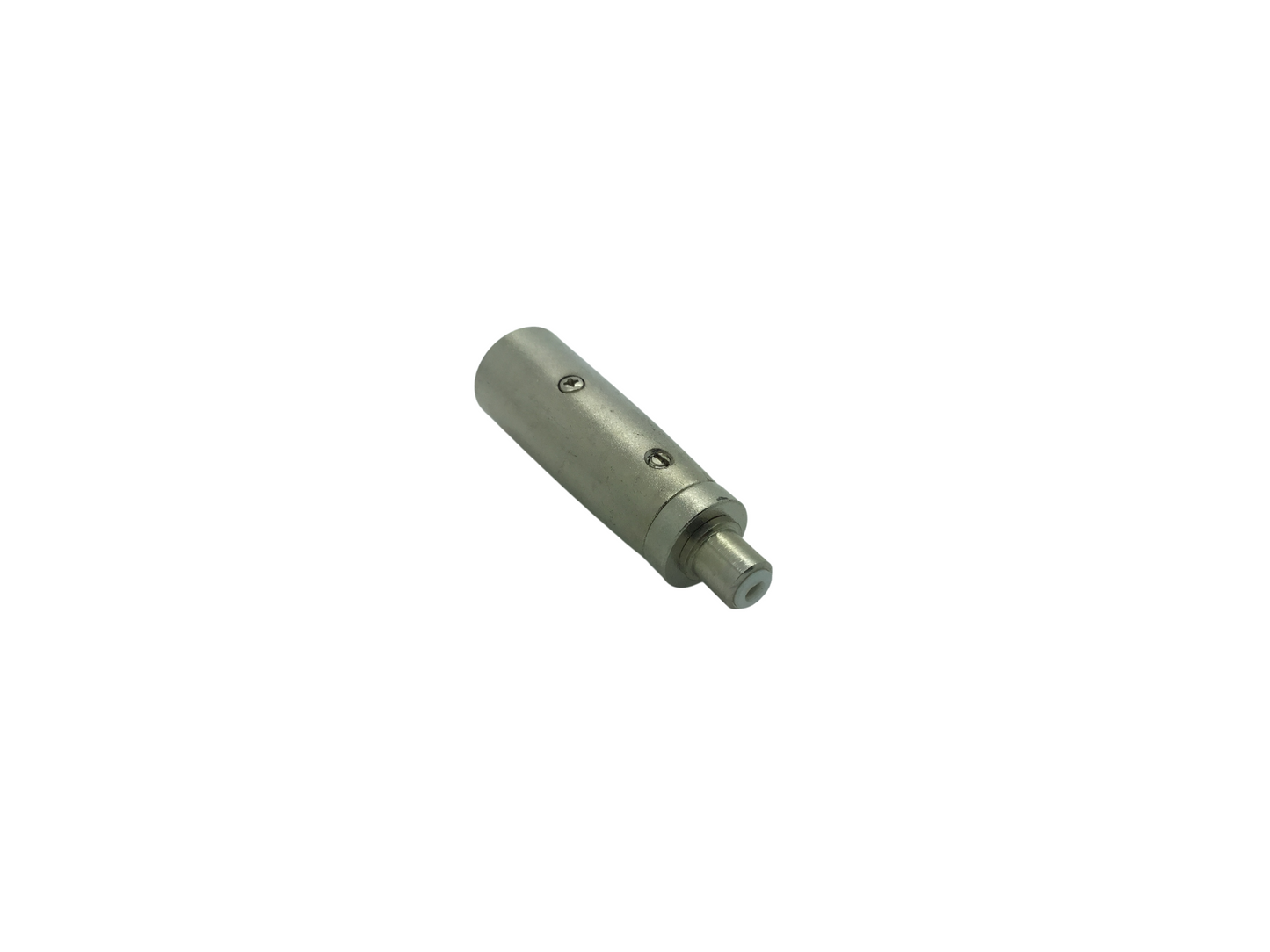 XLR Plug to RCA Phono Socket Adaptor - Nickel