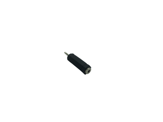 2.5mm 3 Pole Stereo Jack Plug to 3.5mm Stereo Jack Socket - Black