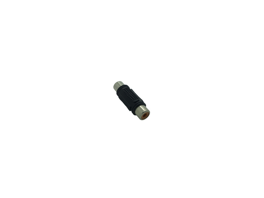 RCA Phono Socket to RCA Phono Socket Coupler - Black