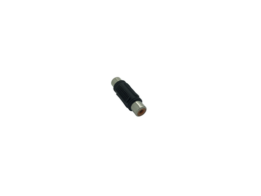 RCA Phono Socket to RCA Phono Socket Coupler - Black