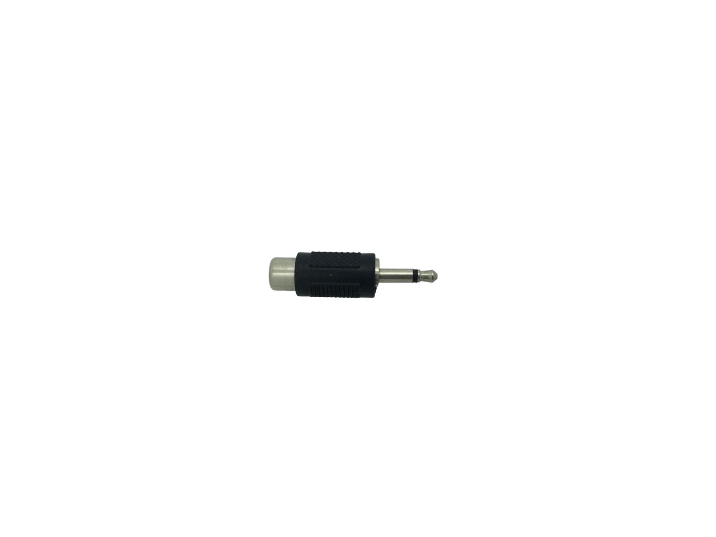 3.5mm 2 Pole Mono Jack Plug to RCA Phono Socket - Black