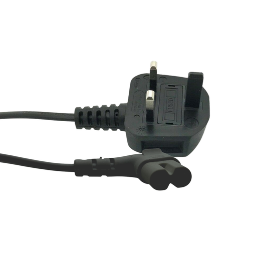 IEC C7 90° Mains Lead - Black