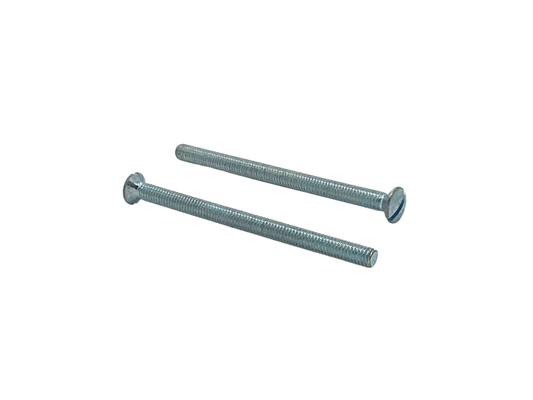 Long Faceplate Machine Screws Slotted M3.5 x 50mm 50 pack - Nickel