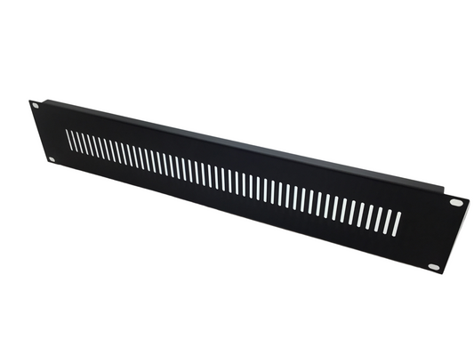 2U Rack vent panel 19" - Black