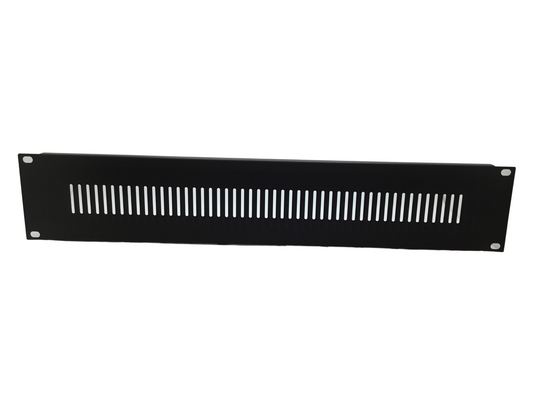 2U Rack vent panel 19" - Black