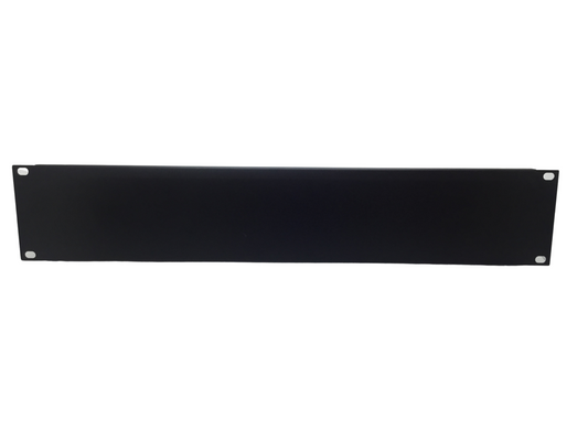 2U Rack brush panel 19" - Black