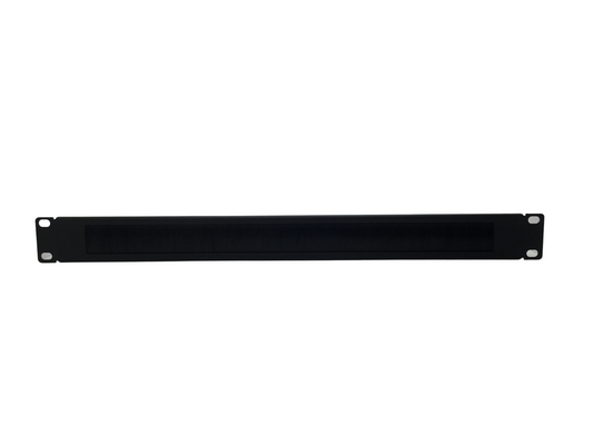 1U Rack brush panel 19" - Black