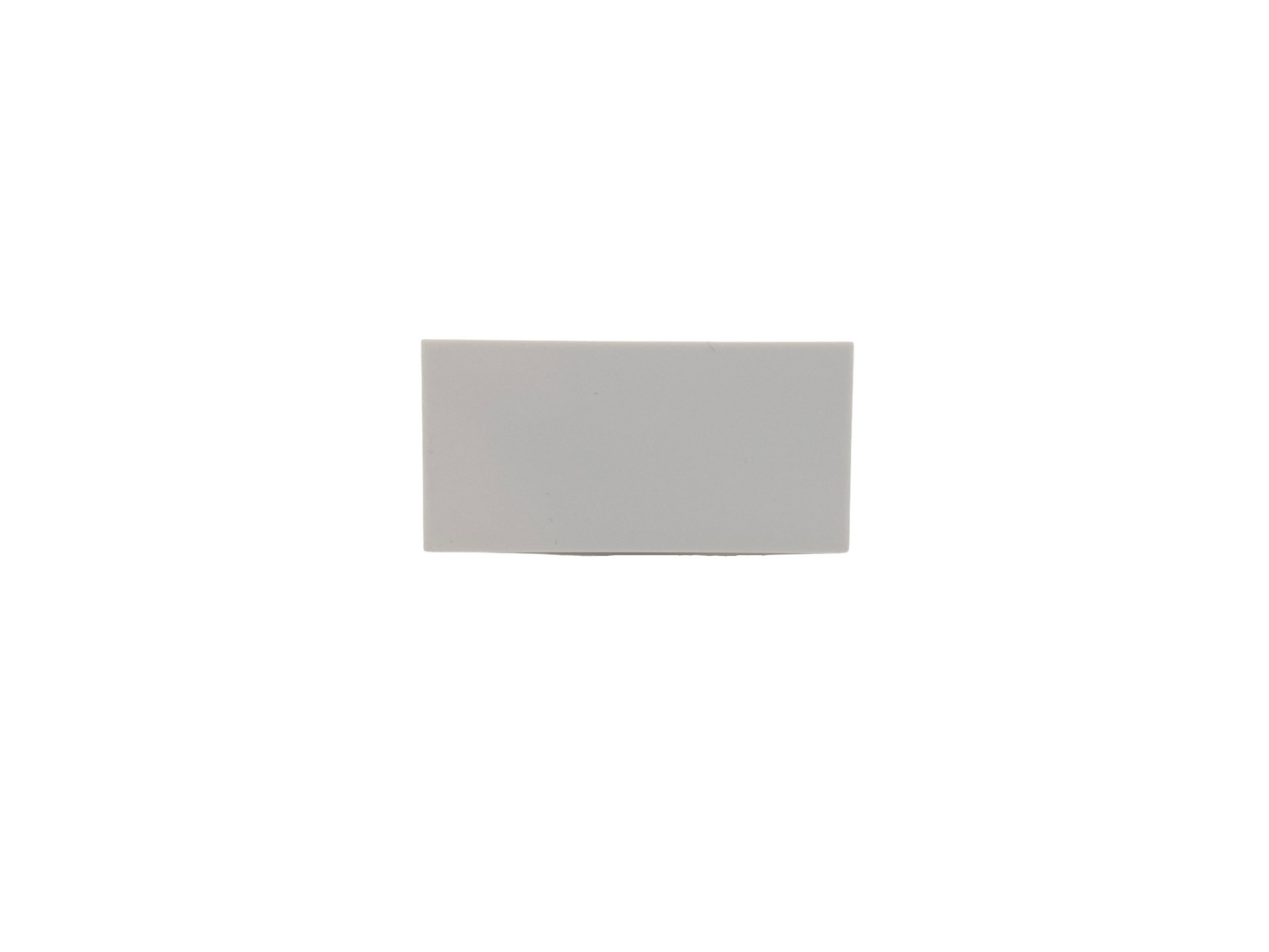 Single Euro Module Blank 25mm x 50mm - White