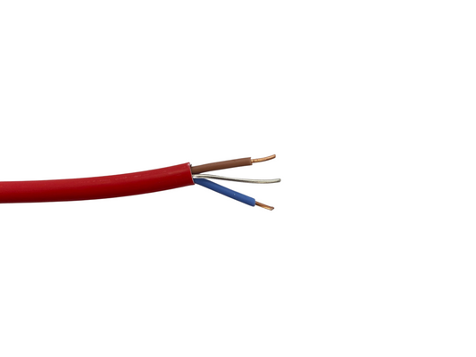 Fire Cable 2 Core and Earth 1.5mm² Standard - Red