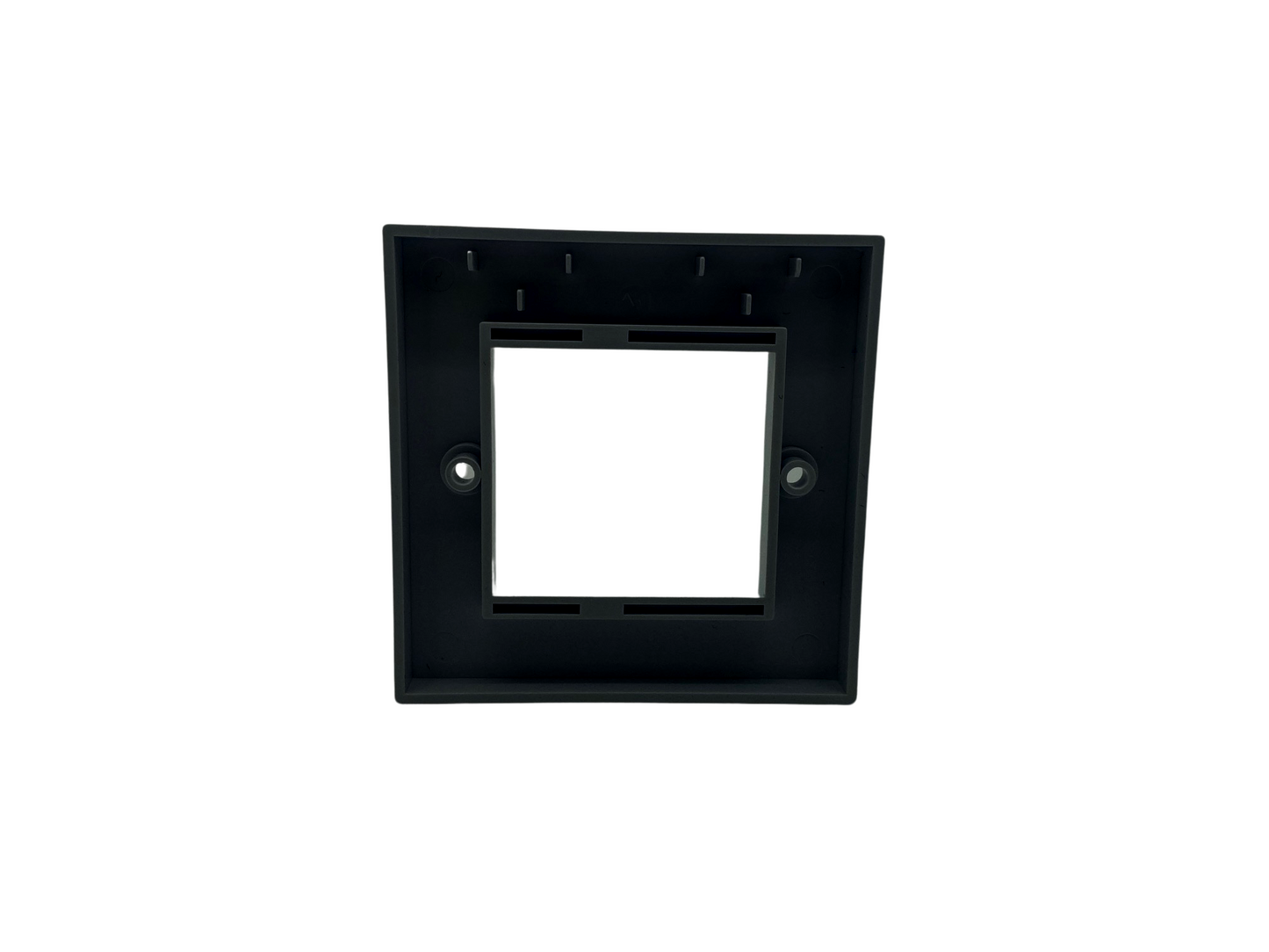 1 Gang Faceplate for 2 Euro Modules - Black
