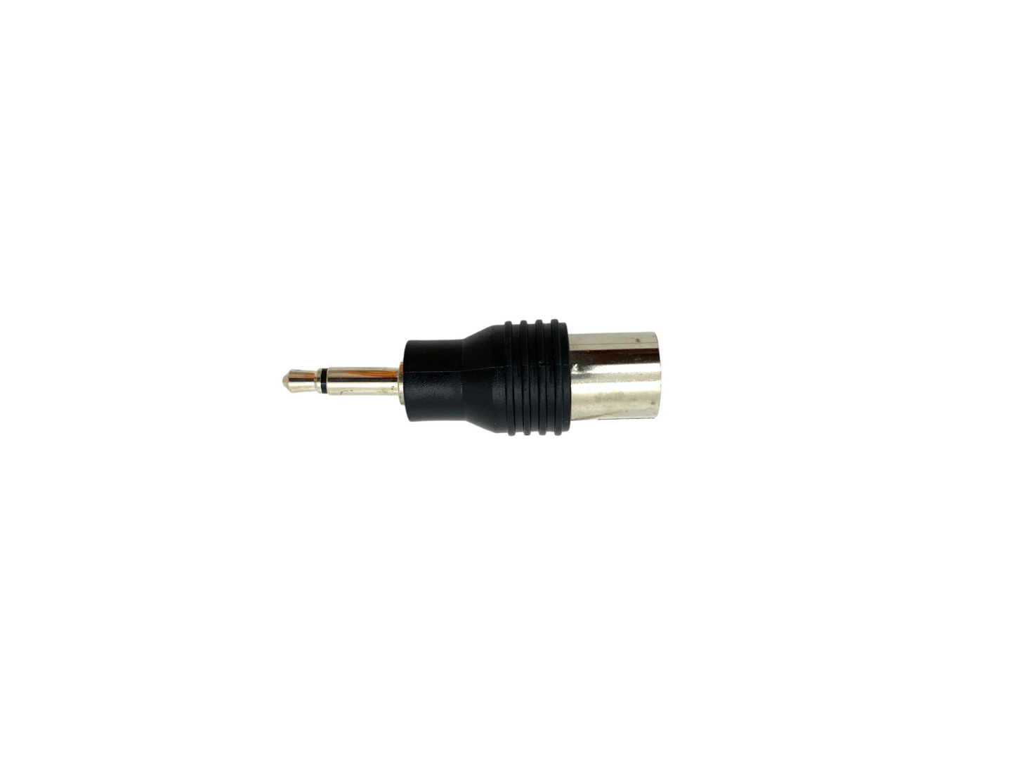 3.5mm 2 Pole Jack Plug to TV Female Adaptor - Black