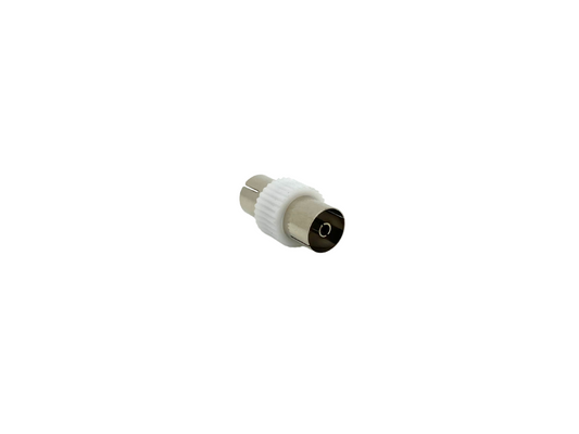 TV Female to TV Female Coupler 75 ohm - White