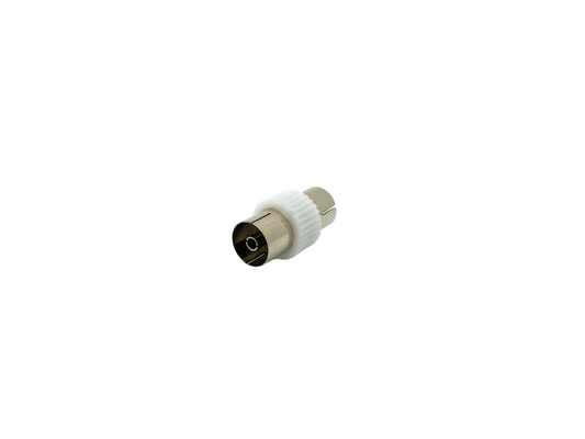 TV Female to TV Female Coupler 75 ohm - White