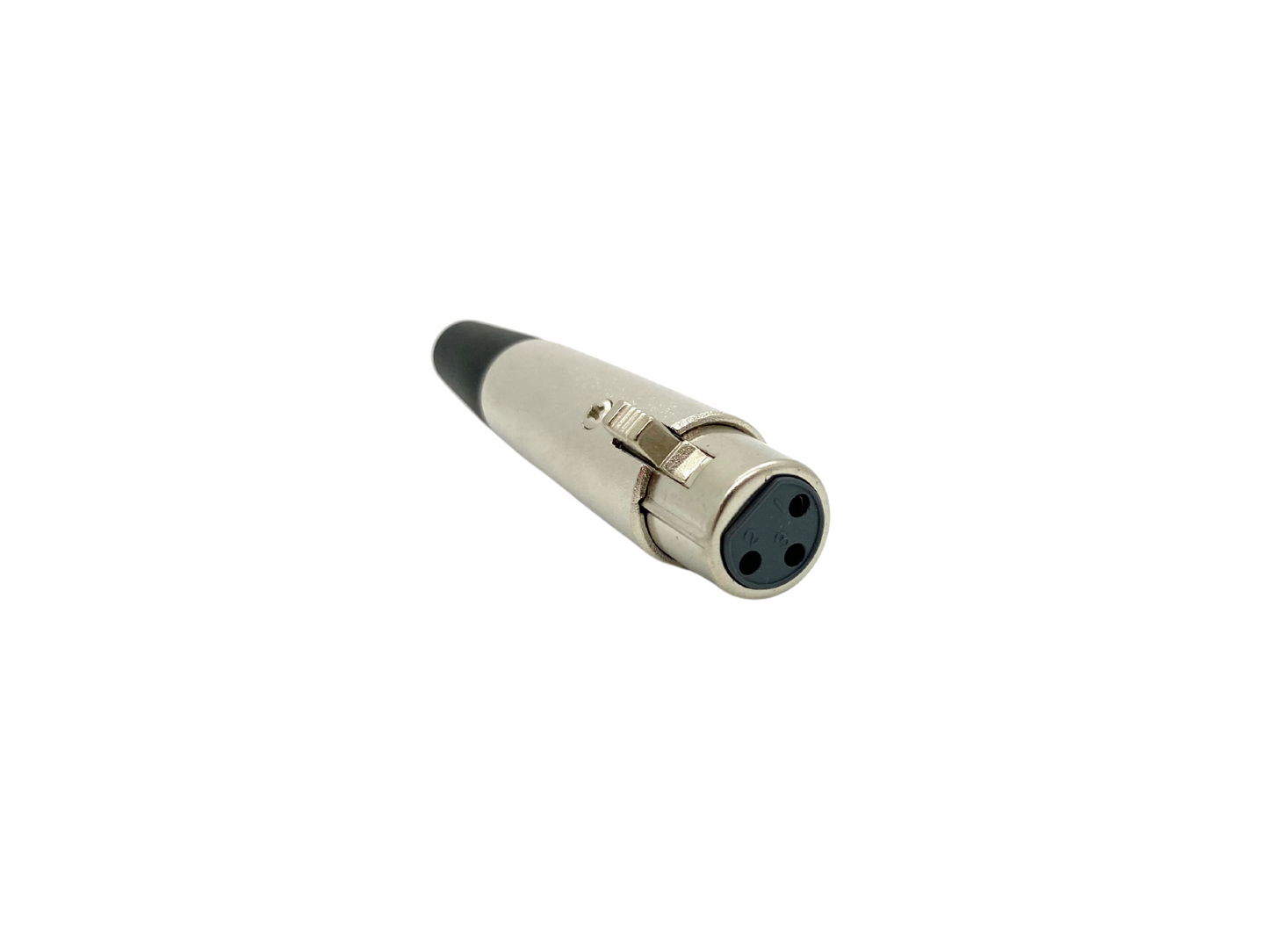 XLR Female 3 Pole Audio Cable Connector Budget - Nickel