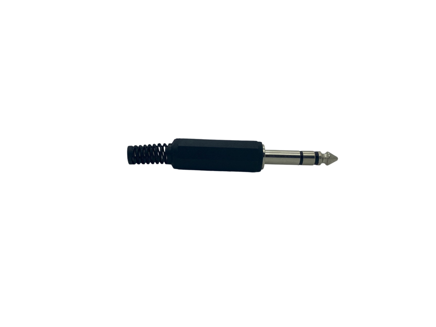 6.35mm (1/4") 3 Pole Stereo Jack Plug Plastic Shell - Black