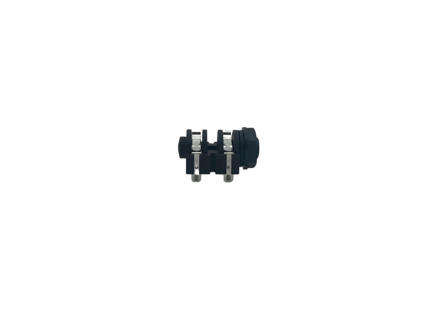 6.35mm (1/4") 2 Pole Mono Jack Socket Panel Mount - Black