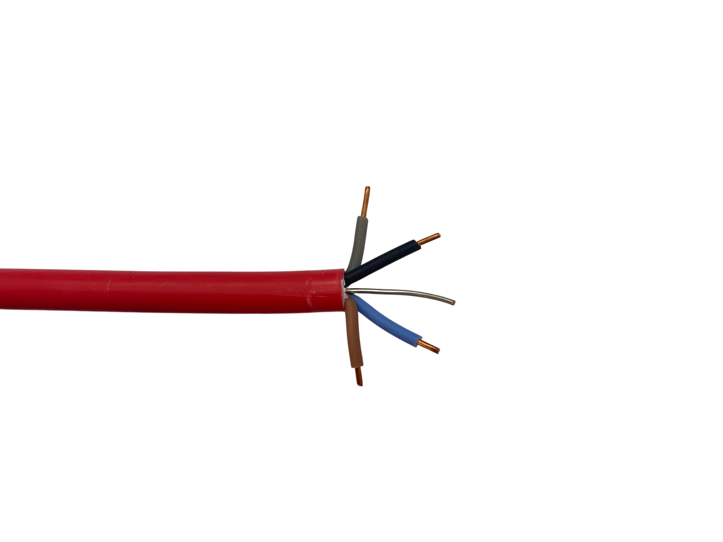 Fire Cable 4 Core and Earth 1.5mm² Standard - Red