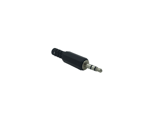 3.5mm (1/8") 3 Pole Stereo Jack Plug Plastic Shell - Black