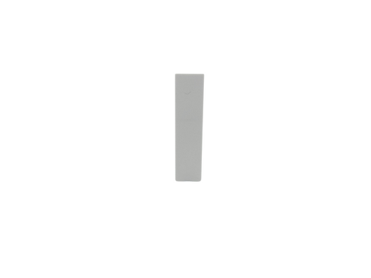 Half Euro Module Blank 12.5mm x 50mm - White