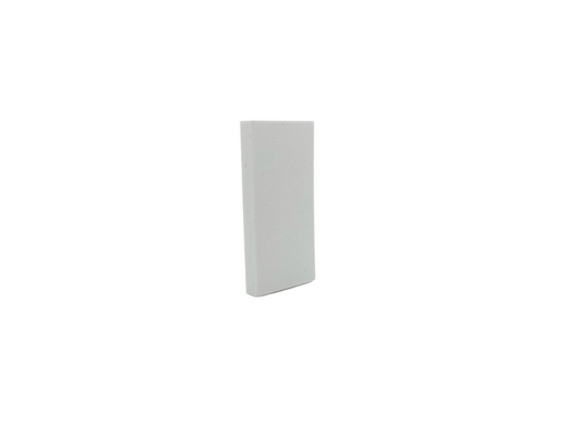 Single Euro Module Blank 25mm x 50mm - White