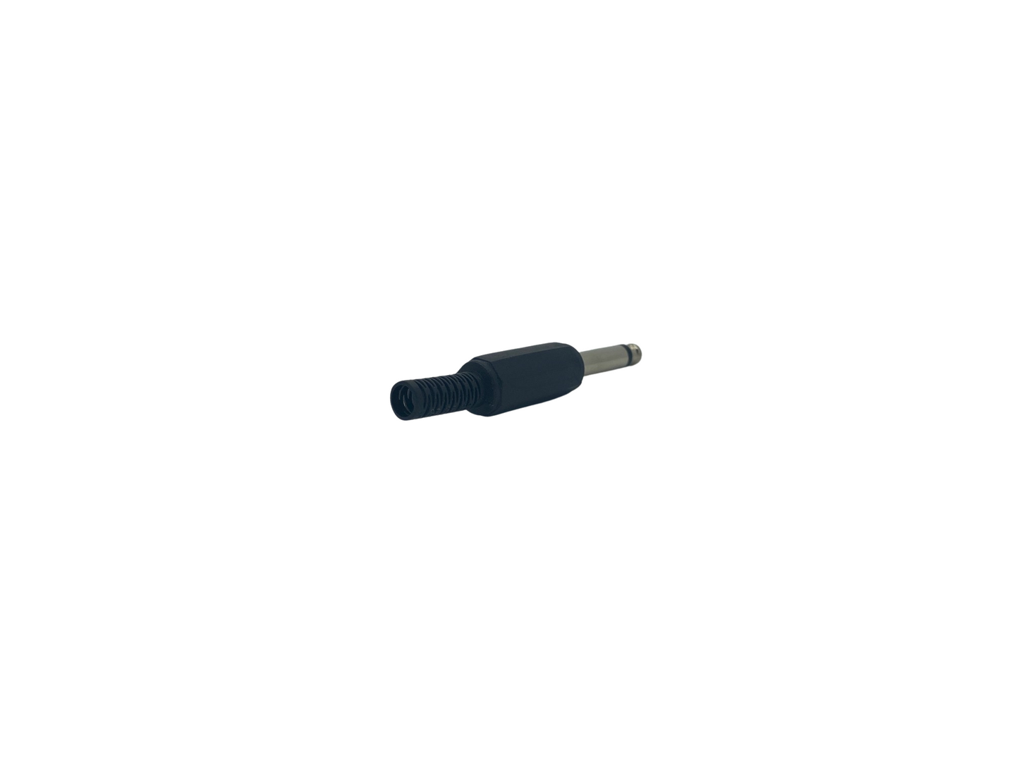 6.35mm (1/4") 2 Pole Mono Jack Plug Plastic Shell - Black