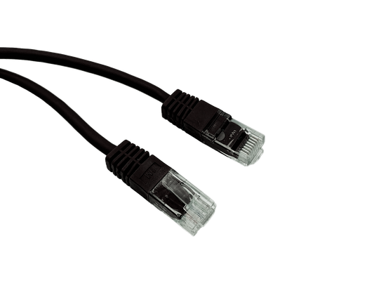 RJ45 Plug - RJ45 Plug Cat 6 UTP PVC Lead - Black