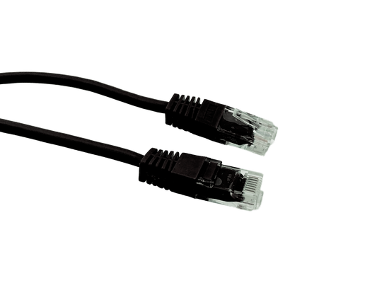 RJ45 Plug - RJ45 Plug Cat 6 UTP PVC Lead - Black